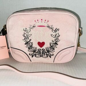Juicy Couture Pink Powder Blush Heritage Crossbody Bag Handbag